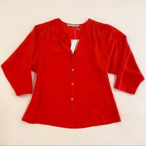 Trina Turk | Muffy Dolman Silk Blouse NWT
